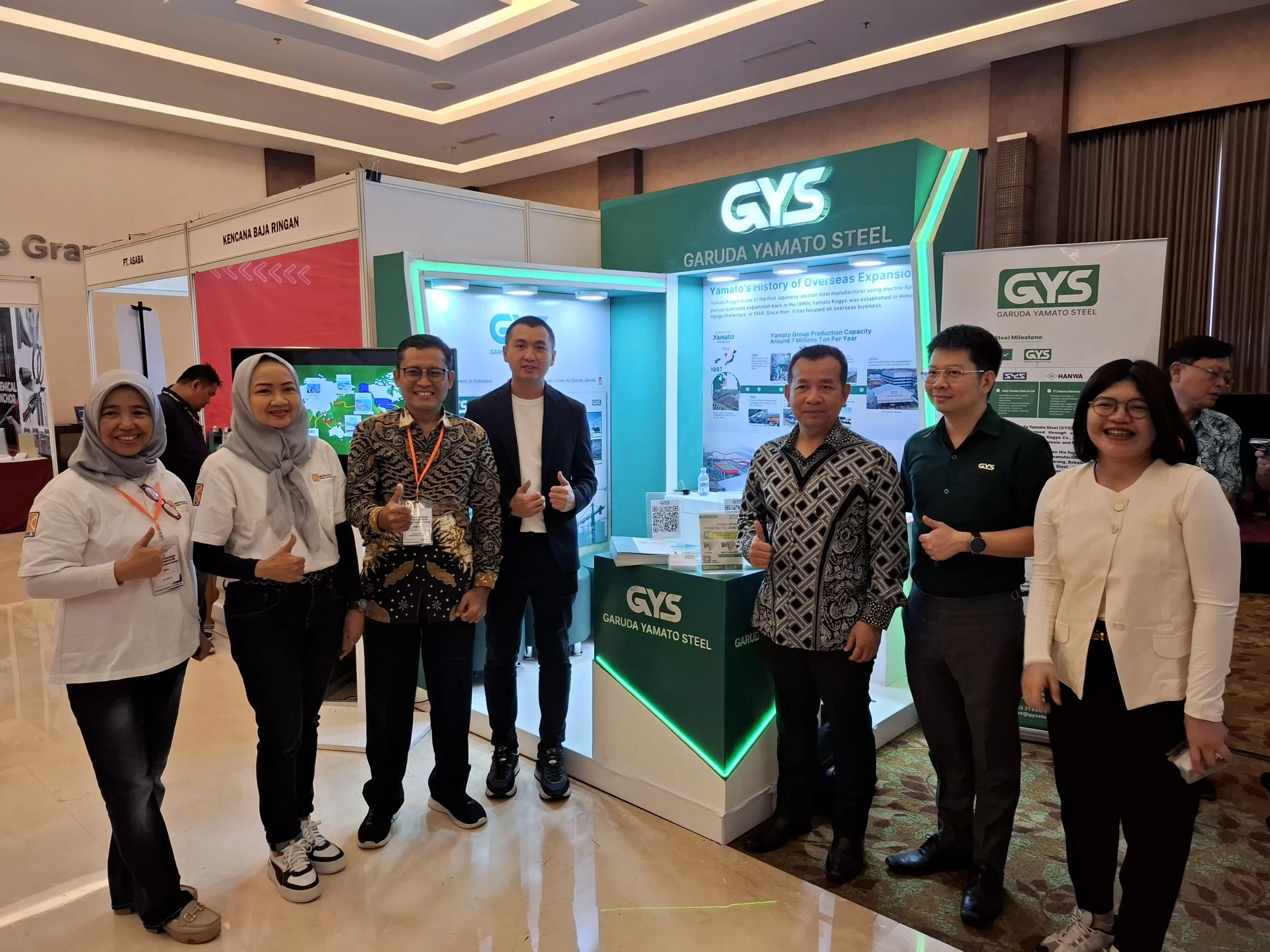 GYS Team Posing in Stand at HAKI Event